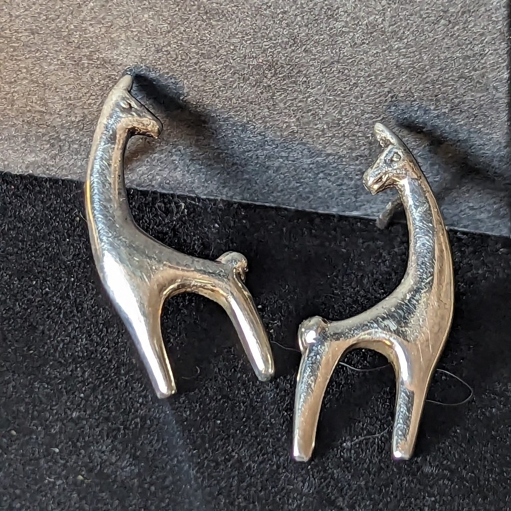 Sienna Sky Llama Earrings Giraffe Animal Sterling Silver post back